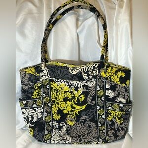 Vera Bradley Campus Tote baroque pattern good used condition